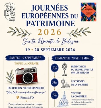 Exposition photographique et Visite commentée de l'histoire de l'église et de la confrérie par les adolescents de Santa Reparata di Balagna