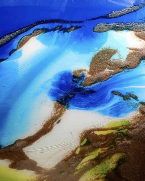 Résines et aquarelles, Régis Parriaux